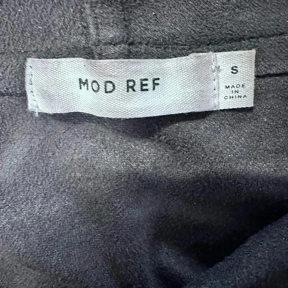 Mod Ref Black Asymmetrical Zipper Women's Top Blouse - Picture 4 of 5